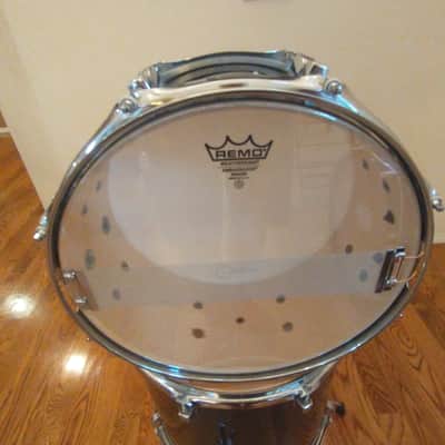 Ludwig Accent series 14 x 6.5 snare drum glass black very clean! image 8