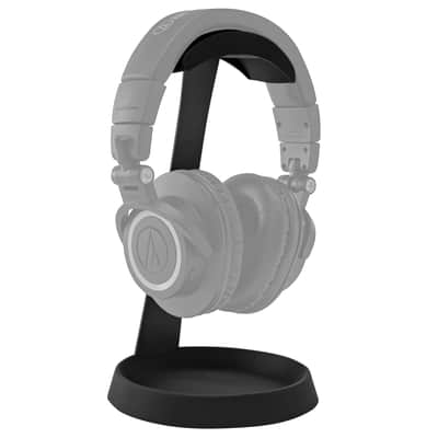Knox Gear Aluminum Headphone Stand for Desk with Solid Base Mount (Black) image 2