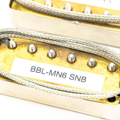 Mini Humbucker Pickup Set – Neck & Bridge – Satin Nickel (Korea-Made, New) image 8