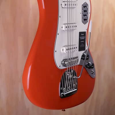 Fender Vintera II '60s Bass VI 6-String Electric Bass Guitar in Fiesta Red image 2