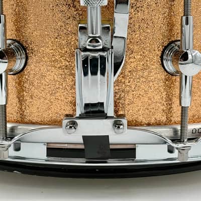 Montineri Custom Drums: 14” x 5” 10-COB Lug Copper Sparkle Snare image 5