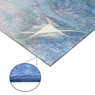 Guitar Pickguard Material - Pacific Swirl Acrylic - 17 x 11.5 inch Pickguard Blank image 2