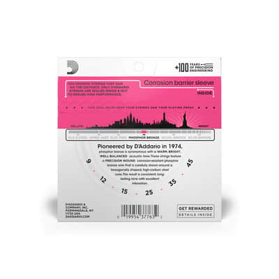 D'ADDARIO SET ACOUSTIC PHOSPHOR BRONZE SUPER LIGHT image 2