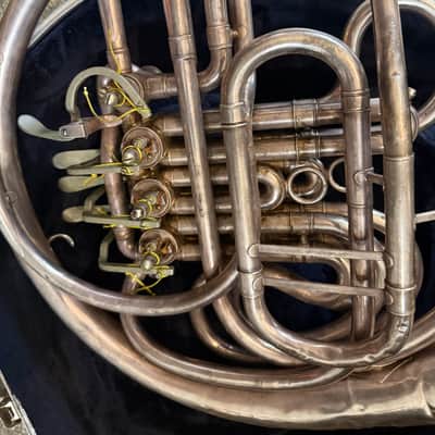 C. G. Conn Silver 6D Double French horn. Made in USA image 11