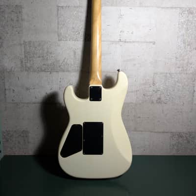 Alpha Matsumoku Japan Kramer Charvel style super strat 80's White image 10