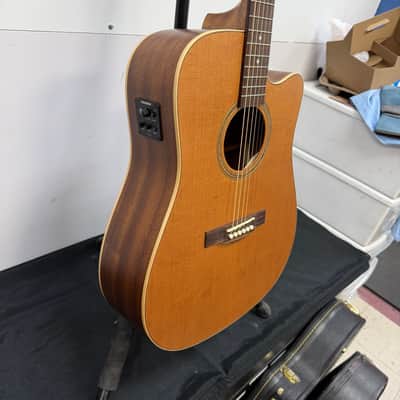 Used Teton STS105CENT 105 Series Dreadnought Acoustic Electric Guitar with Case image 11
