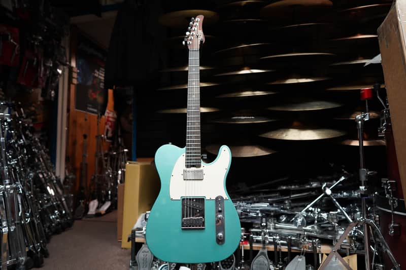 Schecter USA CUSTOM SHOP Nick Johnston PT S/H Wembley Teal Green Metallic Aged Nitro w/ Case NOS (2022) image 1