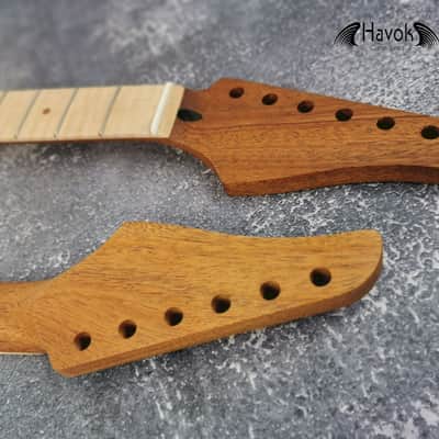 Mahogany Neck flame Maple Board Stainless Steel Jescar Frets image 4
