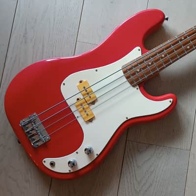 Sunn Fender Mustang Bass 1980s - Red image 9