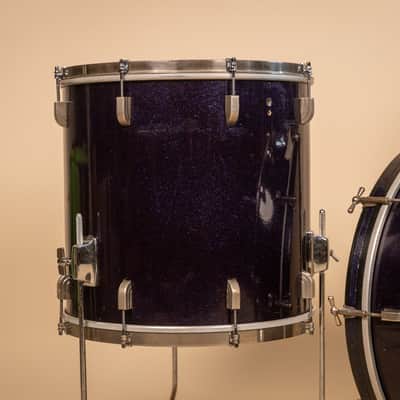 1965 Leedy Shelly Manne Sparkling Blue Pearl Drum Set image 2