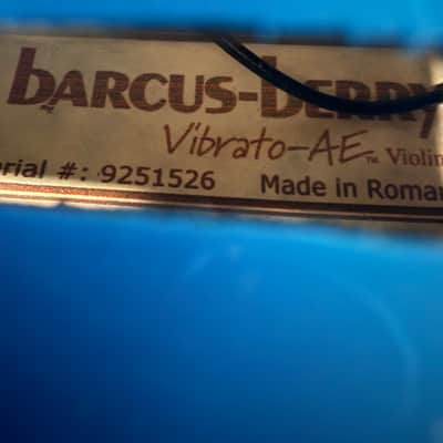 Barcus-Berry Barcus Berry Vibrato-AE Series Acoustic-Electric Violin 2010s - Tuxedo image 4