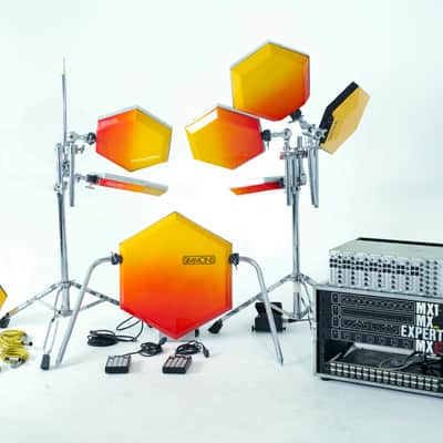 Simmons SDS5 / SDSV Modular Drum Synthesizer with Hi Hat Module + 7 Pads + MIDI in ATA Cases 1981 image 1