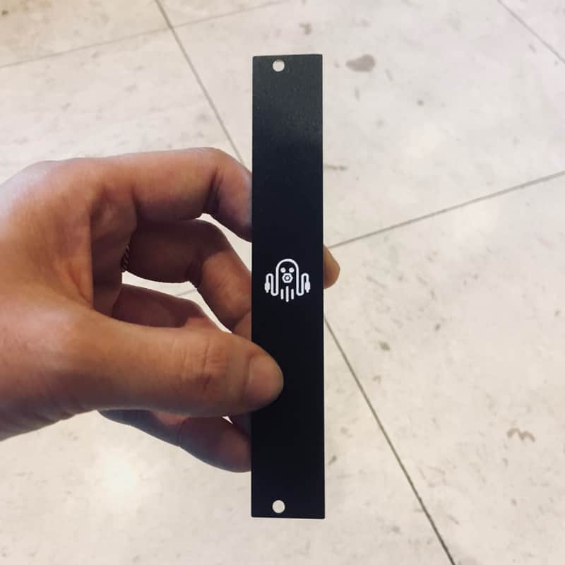 Octomo Eurorack Blank Panel 4hp 2019 Black image 1