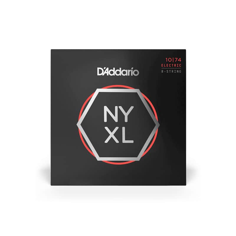 D'Addario NYXL1074 Light Top / Heavy Bottom, 8-StringElectric Guitar Strings, 10-74 image 1