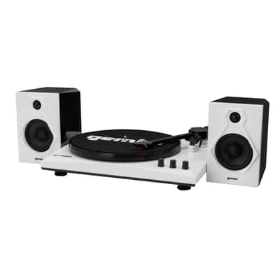 Gemini TT-900 Black White Bluetooth Stereo Vinyl Record Turntable System image 1