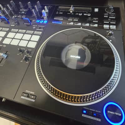 Pioneer DJ DDJ-REV7 + Heavy-Duty Flight Case Bundle with gliding laptop shelf and built in wheels. image 12