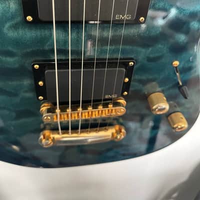 Valley Arts Custom Pro | Year 1990 | Quilted Aqua Burst image 2