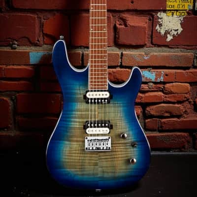 Cort KX Series 6-String Open Pore Cobalt Burst image 2