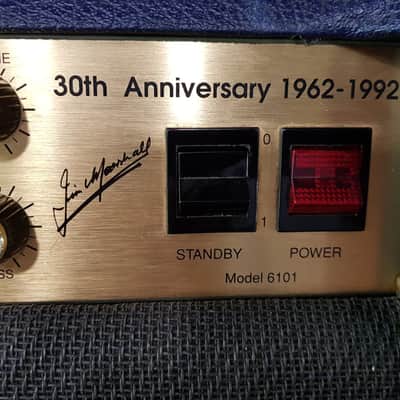 Marshall 6101 30th Anniversary 1X12 Rare Combo 1992 Blue image 10