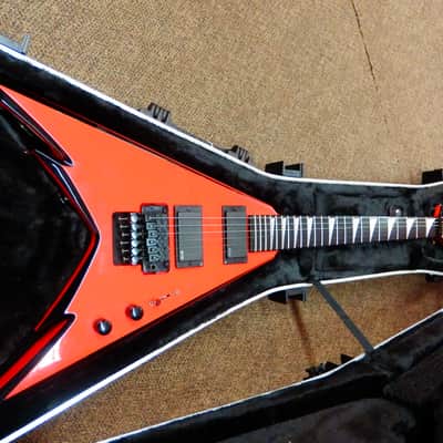 Jackson Pro Series Signature Phil Demmel Demmelition King V 2010s Red with Black Bevels image 1