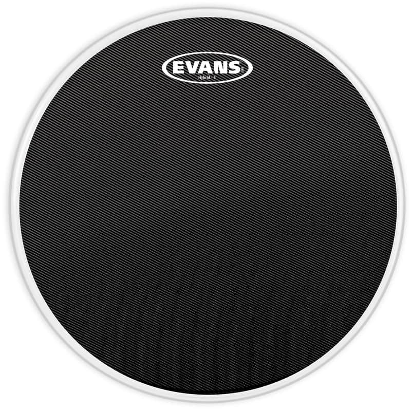 Evans SB13MHSB Hybrid-S Black Marching Snare Drum Head - 13" image 1