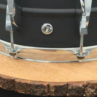 Canopus Aluminum Alloy Snare Drum 14x6 Jet Black image 6
