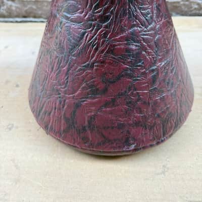 Unbranded 8.5" Goblet Doumbek / Darbuka Hand Drum Shell – Textured Burgundy – Project / Parts Only image 4