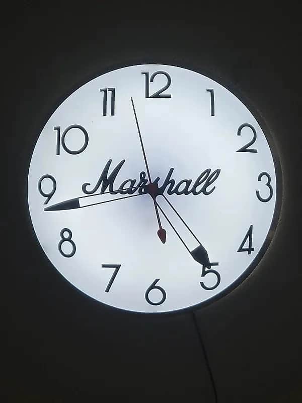 Marshall Amplifiers Dealer Style Light Up Clock Killer Cool Mancave/Garage Item image 1