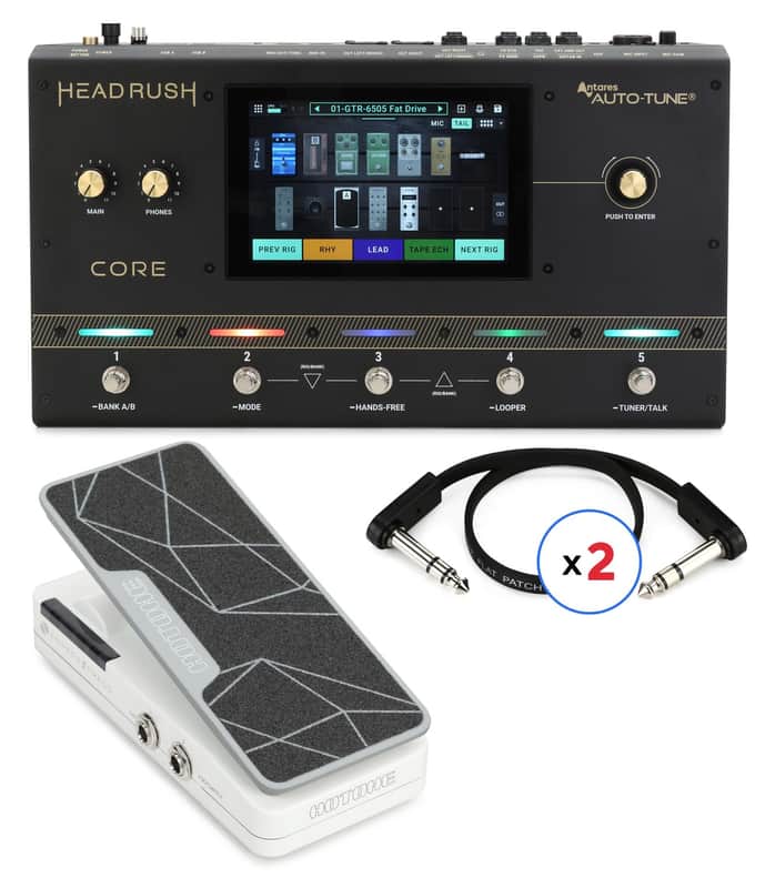 Headrush Core Guitar Multi-effect/Amp Modeler/Vocal Processor Unit and Expression Pedal Bundle image 1