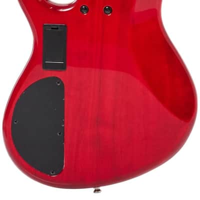 Cort ACTION BASS PLUS TR-A-U Trans Red Poplr Bd 2Bnd Act Eq P&J P/up image 2