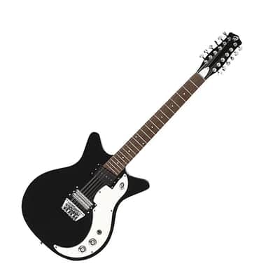 Danelectro D59V12-BLK DANO 59 Shorthorn Shape Vintage 12-String Electric Guitar image 1