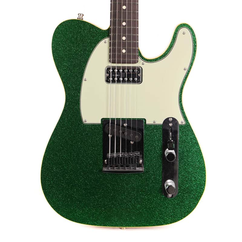 Fender Custom Shop Dual Stack HS Telecaster Green Sparkle Closet Classic image 1