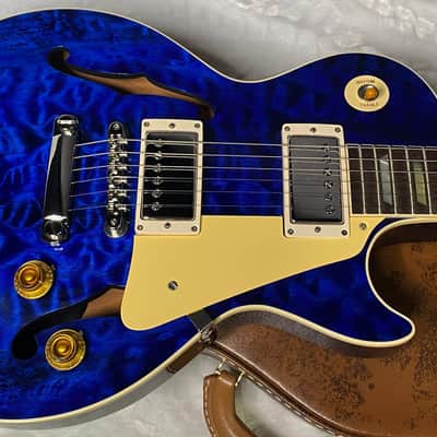 NEW ! Gibson Custom Shop 1959 Les Paul - Blue Gloss Finish - Hand Picked AAAA Quilt Maple Top - F-Holes - One Off! Super RARE! Authorized Dealer - Only 7.2lbs - G07178 image 3