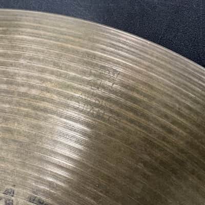 Vintage Zildjian A 14" Rock Hi Hat Cymbals Top 1336g & Bottom 1510g NICE image 8