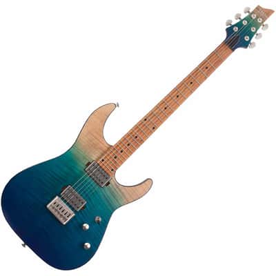 Schecter C-1 Standard Plus Electric Guitar - Blue Fade image 2