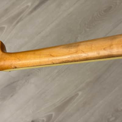1966 Fender Jazz bass neck w/original lollipop tuners image 12