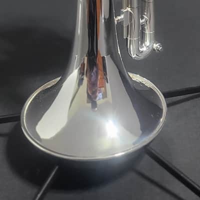Getzen Capri Series Cornet Shepherd's Crook ,2 Mouthpieces & Hardcase . 1992 - Silver plated image 13