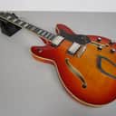 Hagstrom Viking Deluxe Semi-Hollowbody Electric Guitar, Cherry Sunburst