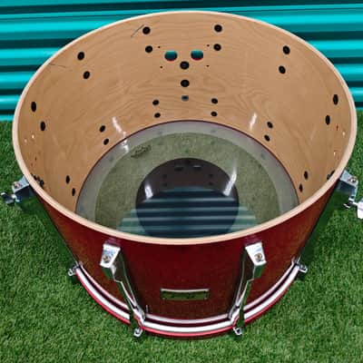 ⚡Pearl BLX All Birch 22"X14" Gong Bass Drum - Red* New Head*⚡ image 17