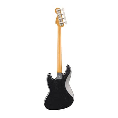 Fender - Limited Edition Jazz Bass Guitar w/ Gold Foil Pickup & Ebony Fingerboard - Black Sparkle image 3