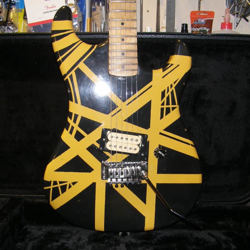 Kramer Beretta  Black N' Yellow 79 Bumble-Bee Style Relic Guitar By Boneyard Custom Guitars image 1