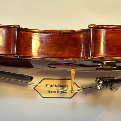 Vintage German violin 4/4 1920s - deep reddish finish high gloss varnish image 9