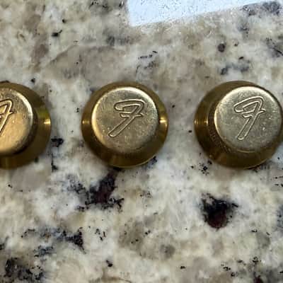 Fender The Strat Knobs Set 80s - Gold image 2