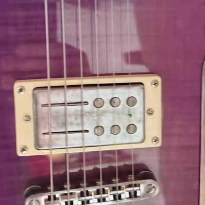 Reverend Charger RA 2020- Transparent Purple Flame Maple image 4