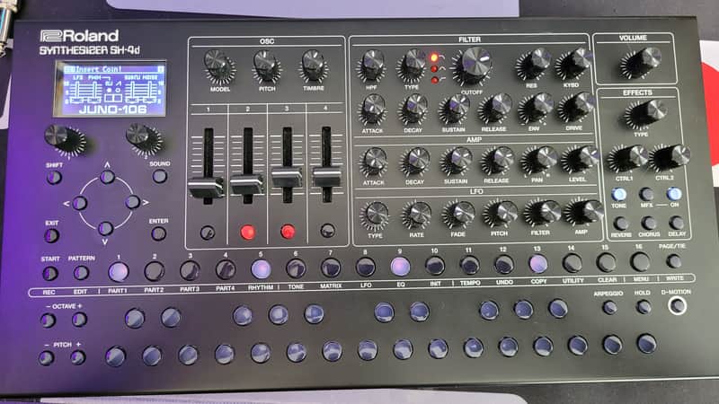 Roland SH-4D Polyphonic Desktop Synthesizer 2023 - Present - Black image 1