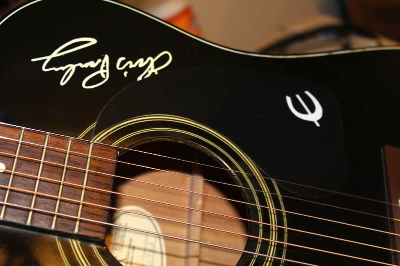 Elvis Presley Epiphone Guitar Acoustic made in USA TCB EE-101/BK