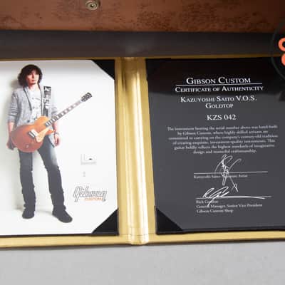 2012 Gibson Custom Shop Kazuyoshi Saito Les Paul Axcess VOS Goldtop OHSC COA image 12