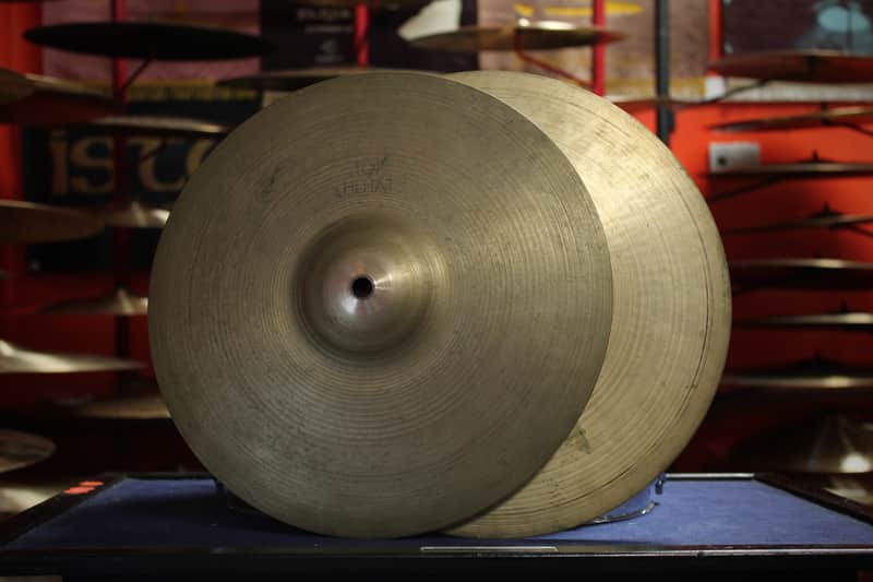 1950s A. Zildjian 12" Small Stamp Hi-Hats 524/582g image 1