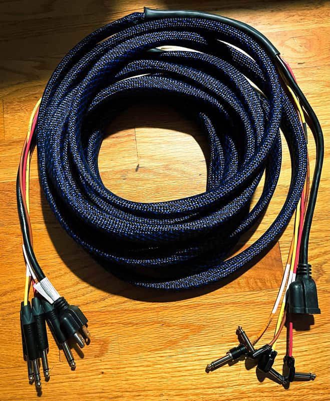 SylviaTone Guitars 12ft 4 cable method loom - AC cable image 1