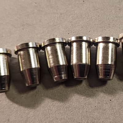 Guitar String Ferrules, Set of 6 Chrome by Budreau Guitars image 5